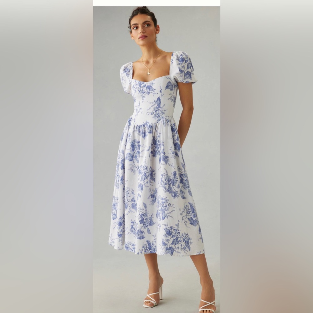Reformation Davila Linen Dress